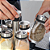 Kit Porta Condimentos 12 Frascos com Suporte Giratório Aço Inox Vidro Casíta - Imagem 3
