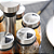 Kit Porta Condimentos 12 Frascos com Suporte Giratório Aço Inox Vidro Casíta - Imagem 4