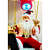Enfeite Natalino Balão com Papai Noel Musical com Led 115x43cm - Imagem 6