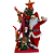 Papai Noel Com Luz, Som e Movimentos Árvore de Natal Com Duendes na Escada 90cm. - Imagem 1