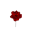 Kit 6 Hastes Flor Bico de Papagaio 35cm Vermelho Avelidado com Glitter - Imagem 2
