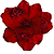 Kit 6 Hastes Flor Bico de Papagaio 35cm Vermelho Avelidado com Glitter - Imagem 3