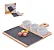 Conjunto Petisqueira com 4 Peças Bandeja Para Corte Cerâmica / Bambu. - Imagem 2