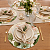 Jogo com 4 Sousplats Estampa Flor Magnolia 33cm - Imagem 5