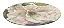 Jogo com 4 Sousplats Estampa Flor Magnolia  Ø33cm - Imagem 4
