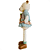 Boneca Ursa Retrátil 71cm Azul e Bege Decoração Natalina - Imagem 2