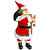 Boneco Papai Noel 65cm com Saco de Presentes e Relógio Vermelho/Branco - Imagem 3