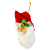 Cabeça de Papai Noel Com Gorro Enfeite Natalino de Pendurar 22x35x16cm - Imagem 2