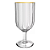 Jogo com 6 Taças de Vidro Linha Refinatto Borda Fio Dourado 330ml L'Hermitage - Imagem 2