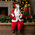 Boneco Papai Noel Sentado Segurando Balões 30cm Decoração Natalina - Imagem 2