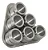 Conjunto com 6 Porta Temperos com Suporte Magnético Inox/Acrílico Lyor - Imagem 2