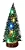 Árvore de Natal 33cm Modelo Pinheiro Com Leds Coloridas Base de Madeira. - Imagem 3