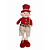 Boneco Natalino Elfo em Pé com Saxofone 47cm Vermelho/Bege - Imagem 1