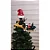 Ponteira Para Árvore Natal com Luz Led Música Renna com Papai Noel no Trenó e Movimento 29x12x38cm Bivolt - Imagem 2