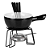 Conjunto para Fondue 8 Peças 700ml Cerâmica e Aço Inox - Imagem 3