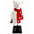 Boneco Urso Natalino Enfeite com Luz Som e Movimento Sensor de Presença 110cm - Imagem 1