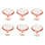 Jogo com 6 Minis Taças para Sobremesa Rosa Cristal Pear Ø8x6cm. - Imagem 1