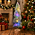 Árvore de Natal Topiaria Nevada com Leds Coloridas 32cm - Imagem 3