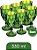 Jogo com 6 Taças de Acrílio Diamond Verde 330ml - Lyor - Imagem 3