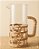 Jarra Tropical 1500ml Vidro Borossilicato e Rattan Natural - Imagem 1