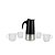 Kit 5 Pç Cafeteira Italiana Expresso 300ml Inox 4 Xícaras Vidro - Imagem 1