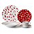 Aparelho de Jantar 20 Peças Porcelana Leaves Composé Vermelho e Branco Casambiente Saldão - Imagem 1