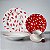 Aparelho de Jantar 20 Peças Porcelana Leaves Composé Vermelho e Branco Casambiente Saldão - Imagem 2