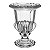 Vaso Grande de Vidro Transparente Base Hexagonal 26x21cm - Imagem 1