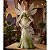 Anjo Decorativo Segurando Faixa Peace 39x25cm Metal - Imagem 3