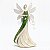 Anjo Decorativo com Folhas 39cm Madreperola Metal - Imagem 1
