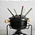 Aparelho Para Fondue Esmaltado com Jogo De Raclette 17 Peças - Imagem 4