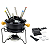 Aparelho Para Fondue Esmaltado com Jogo De Raclette 17 Peças - Imagem 2