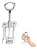 Saca Rolhas Manual Liga de Zinco e Inox 3,5x6x6,5cm - Imagem 1