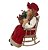 Enfeite Mamãe Noel Sentada na Cadeira de Balanço 40cm Decoração com Som e Movimento - Imagem 4