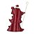 Boneco Papai Noel com Cajado 49cm Decoração Natalina de Metal Folha de Ouro e Madrepérola - Imagem 2