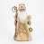 Boneco Papai Noel 40cm Decoração de Natal Com Música e Movimento Dourado e Champanhe - Imagem 1