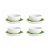 Jogo 8 Peças Pratos e Bowls de Porcelana 350ml Para Caldos e Entradas - Imagem 4