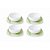 Jogo 8 Peças Pratos e Bowls de Porcelana 350ml Para Caldos e Entradas - Imagem 1