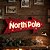 Placa Natalina Para Parede Com Led Escrita North Pole 46cm - Imagem 5