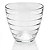Jogo com 6 Copos Baixos 250ml Vidro Canelado Transpatente 9x8cm - Imagem 2