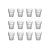 Jogo Com 12 Copos 50ml Shot Faces Estilo Americano Vidro - Imagem 1