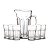 Kit 7 Peças Jarra 1,2L e 6 Copos 350ml Estilo Americano - Imagem 1
