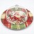 Prato Natalino 35cm Com Tampa Para Bolo Panetone e Doces Melamine - Imagem 1