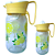 Jarra de Vidro 1L Para Sucos Com Espremedor de Frutas e Tampa Estampas - Imagem 8