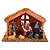 Presépio Com Estábulo 10 Peças Decoração Natalina 19x25x10cm - Imagem 1