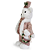 Boneco de Natal Urso em Pé Com Cartola e Guirlanda 48cm Rosê e Branco - Imagem 2