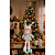 Boneco de Natal Elfo Menina Sentada Pernas Moles Rosa e Verde 35cm - Imagem 2