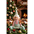 Boneco de Natal Elfo Menina Sentada Rosa e Verde 40cm - Imagem 2