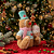 Boneco Natalino Gingerbread Candy Sentado Com Cupcake 25cm - Imagem 3