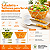 Jogo Com 3 Peças Saladeira e Talheres Melamina Estampa Fruta - Imagem 6